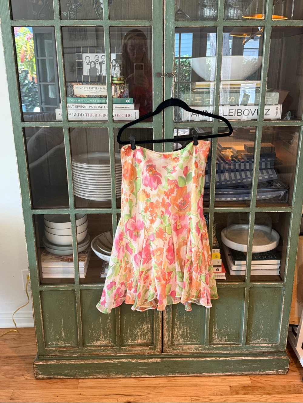 Vintage Lauren Ralph Lauren Floral Watercolor Mini Skirt size M